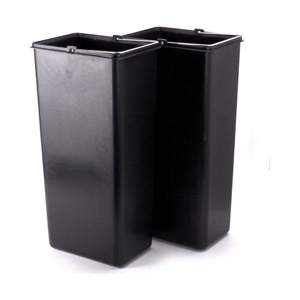 Željezna kanta za smeće 2x20 l za odvojeni otpad/s pedalom u mat srebrnoj boji   Tri Selectif – MSV-image-4