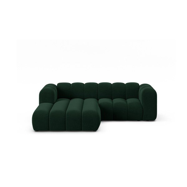 Tamno zelena kutna garnitura (s lijevim kutom) Lupine – Micadoni Home