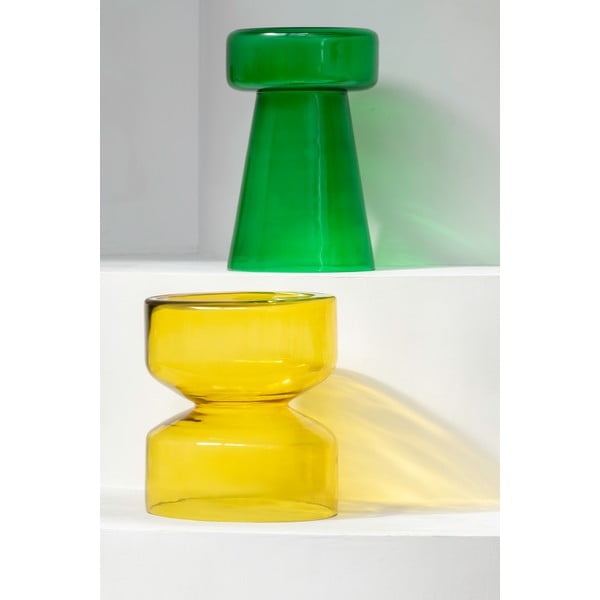 Stakleni okrugao pomoćni stol ø 30 cm Corcho  – Leitmotiv-image-1