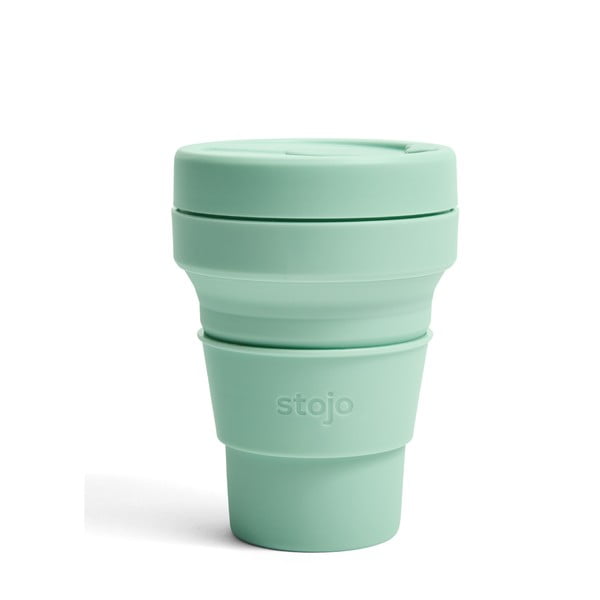Zelena putna šalica Stojo Pocket Cup Seafoam, 355 ml