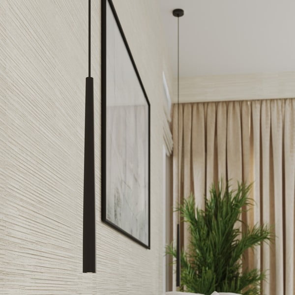 Crna viseća svjetiljka ø 19,5 cm Bliss – Sollux-image-3