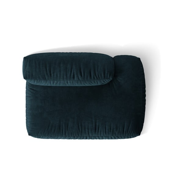 Tamno plava baršunasti modularna sjedeća garnitura (s desnim kutom) Martina – Micadoni -image-3