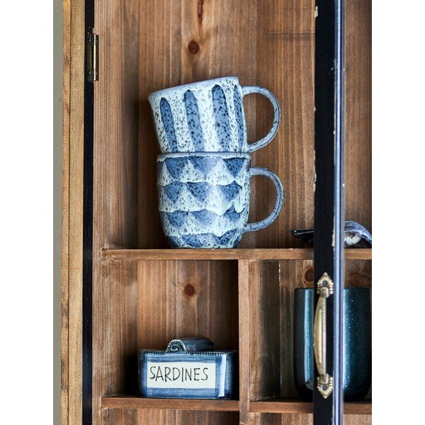 Crna viseća vitrina od masivne jele 50x80x14 cm Hazem – Bloomingville-image-4