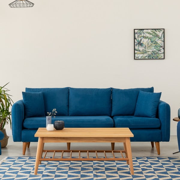 Tamno plava sofa 215 cm Sofia – Balcab Home-image-4