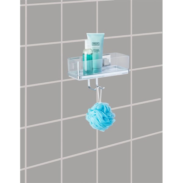 Samostojeća visoka polica s dvije kuke Wenko Vacuum-Loc opterećenja do 33 kg-image-1