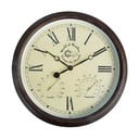 Vanjski zidni sat sa rimskim brojevima i termometrom Esschert Design