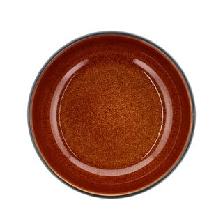 Crna/narančasta zdjela od kamenine ø 18 cm – Bitz