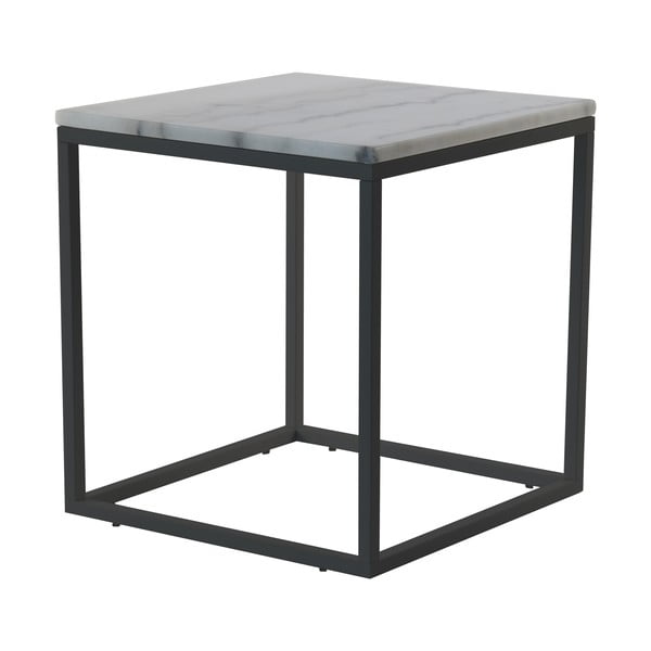 Mramorni stolić s crnom RGE Accent konstrukcijom širine 55 cm