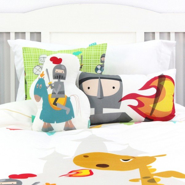 Dječje pamučne navlake za pokrivač i jastuk Mr. Fox Vitez, 140 x 200 cm-image-4