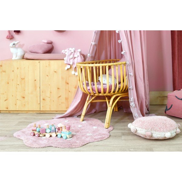 Ružičasti periv/ručno rađen pamučan dječji tepih ø90 cm Mini Biscuit Vintage Nude – Lorena Canals-image-4
