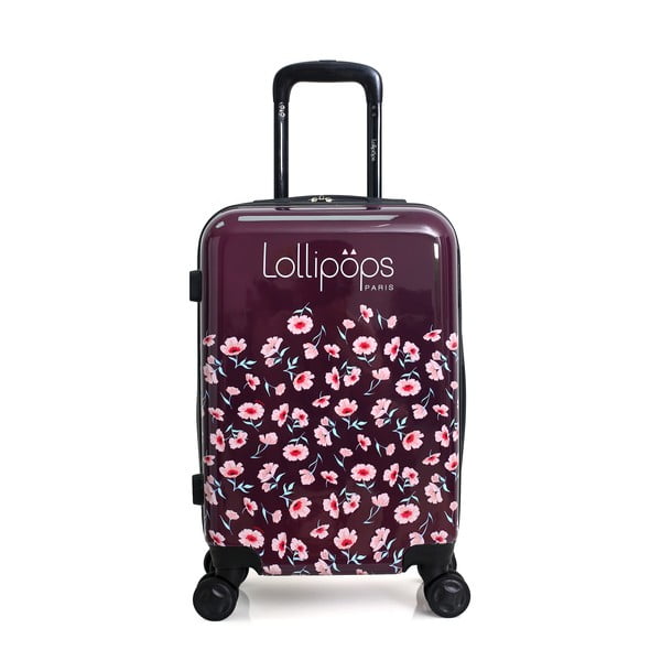 Ljubičasto-ružičasti kofer na četiri kotača Lollipops Poppy