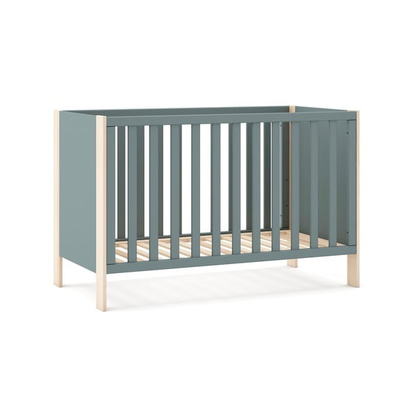 Dječji krevet 60x120 cm u prirodnoj boji/prljavo zeleni Esteban – Marckeric-image-3