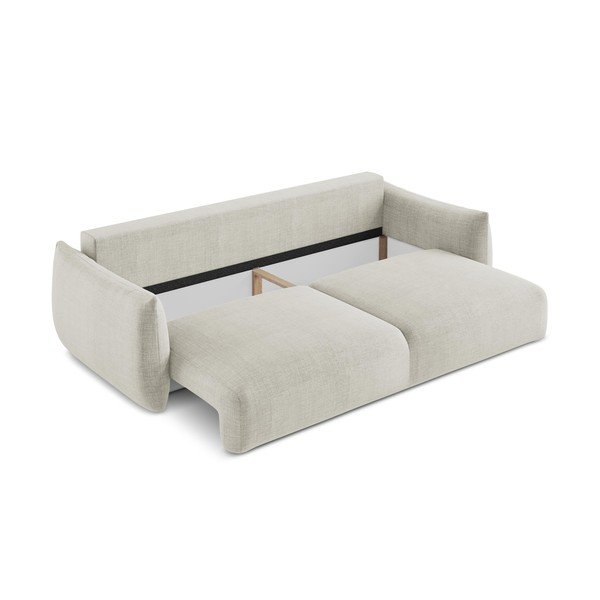 Bež sklopiva sofa 230 cm Leila – Makamii-image-4