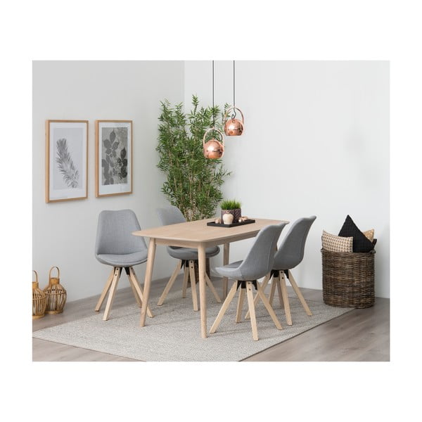 Blagovaonski stol s hrastovom bazom Actona Nagano, 150 x 80 cm-image-1