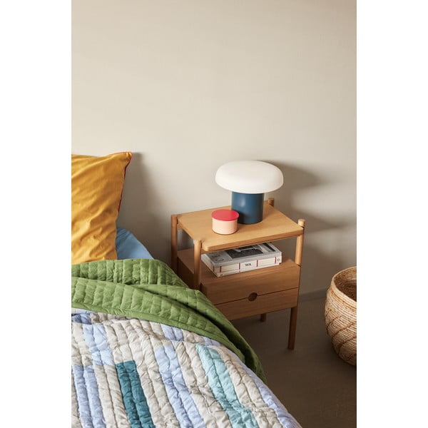 Tamno plava stolna lampa (visina 20 cm) Ateliers – Hübsch-image-1