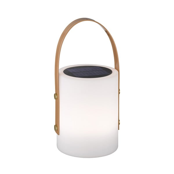 Bijela/smeđa LED stolna lampa (visina 34 cm) Bari – Fischer & Honsel