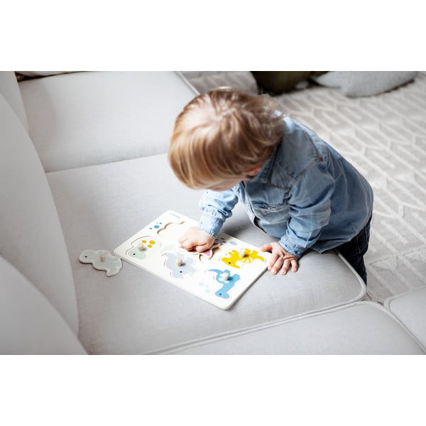 Drvena reljefna puzzle (broj komada 6 kom) Dinosaurs – Kindsgut-image-2