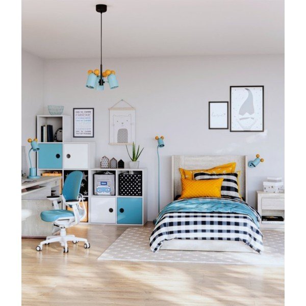 Svijetlo plava stolna lampa s metalnim sjenilom (visina 50 cm) Mouse – GTV-image-2