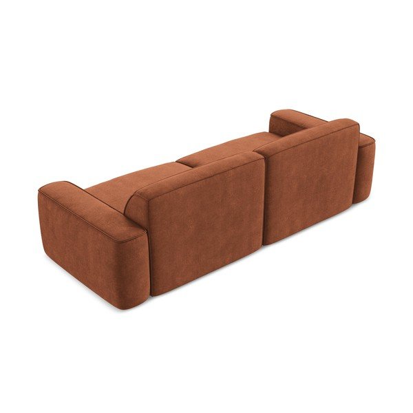 Sofa od šenila boja terakote 244 cm Omao – Makamii-image-3