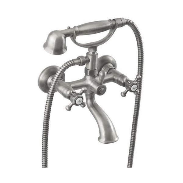 Zidna slavina za kadu u mat srebrnoj boji (s 2 izlaza) Antea – Sapho