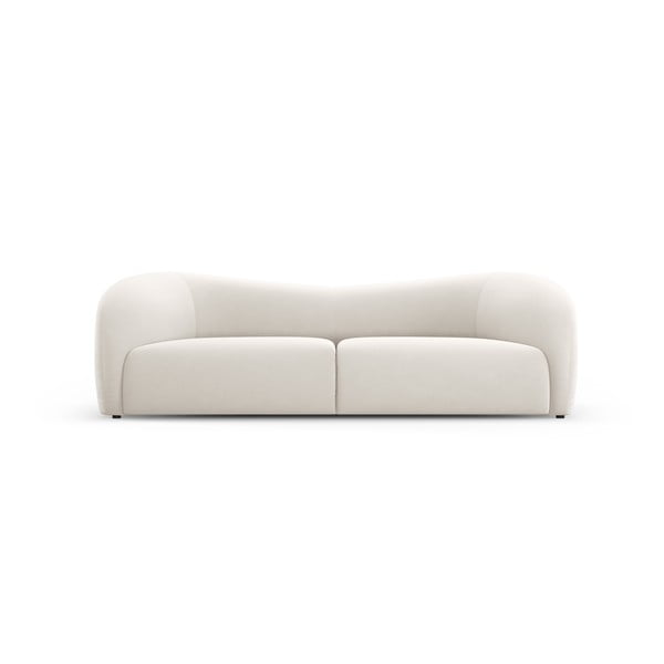 Bijela baršunasta sofa 237 cm Santi – Interieurs 86