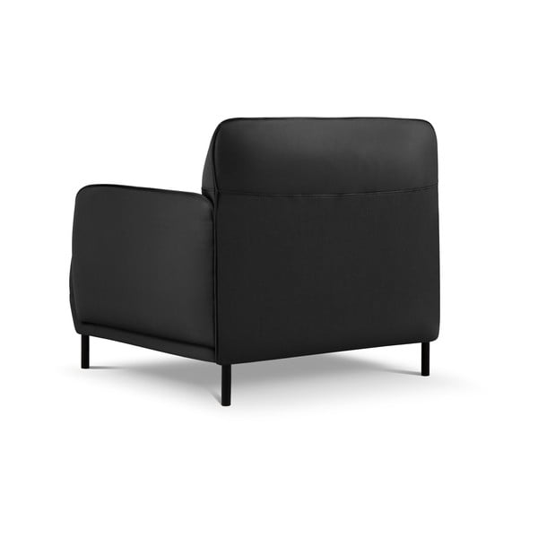 Tamno siva kožna fotelja Windsor & Co Sofas Neso-image-2