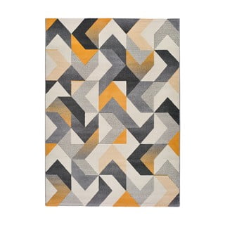 Narančasto-sivi tepih Universal Gladys Abstract, 80 x 150 cm