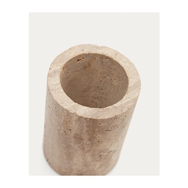 Bež kamena čaša za četkice za zube Macre – Kave Home-image-3
