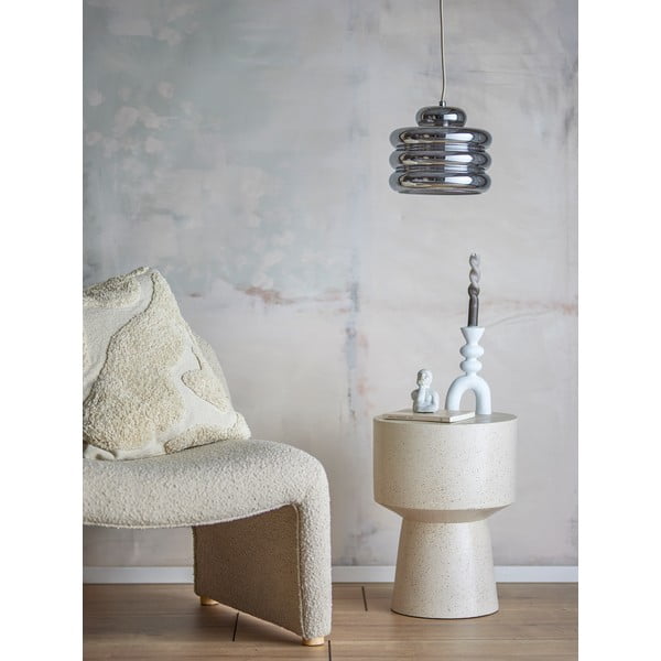 Viseća svjetiljka u srebrnoj boji sa staklenim sjenilom ø 24 cm Spike – Bloomingville-image-1