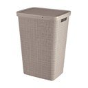 Smeđe-siva plastična košara za rublje 58 l Jute – Curver