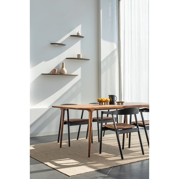 Blagovaonski stol od oraha 90x180 cm Fawn - Gazzda-image-1