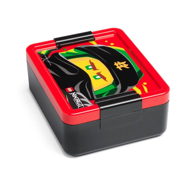 Crna kutija za užinu s crvenim poklopcem LEGO® Ninjago