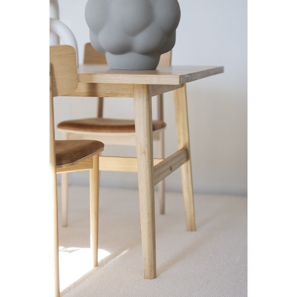 Blagovaonski stol u dekoru hrasta u prirodnoj boji 100x220 cm Plainfield – Rowico-image-3