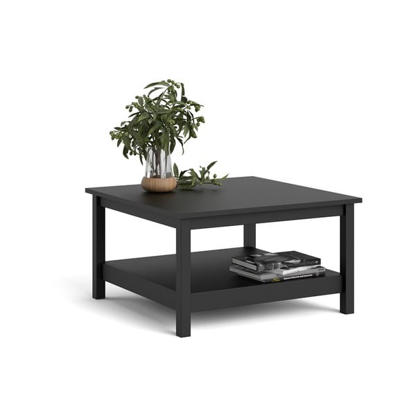 Crni stolić za kavu 81x81 cm Madrid - Tvilum-image-4