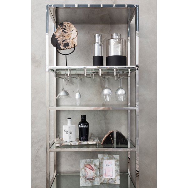 Staklena vaza s crnim detaljima Premier Housewares Cova, visina 30 cm-image-1