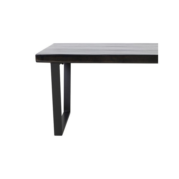 Crni blagovaonski stol 100x220 cm Mayen – Light & Living-image-3