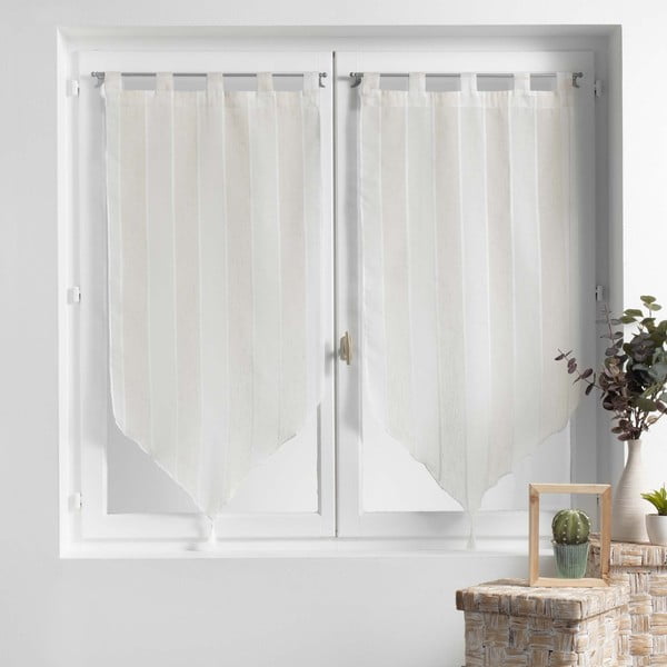 Krem prozirne zavjese u setu 2 kom 60x120 cm Palaos – douceur d'intérieur