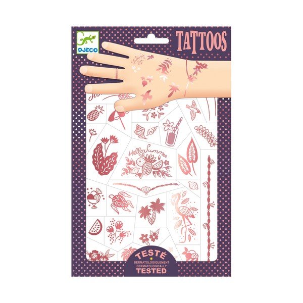 Set metalik tetovaža Djeco Summer u roze-image-1