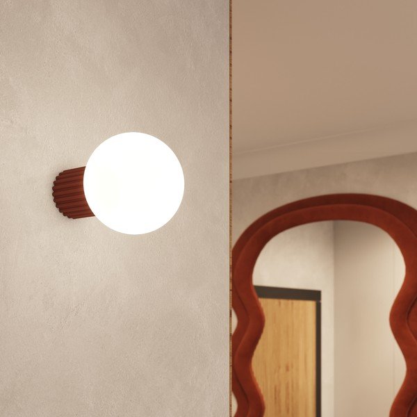 Narančasta zidna lampa ø 12 cm Orbital – Sollux-image-4