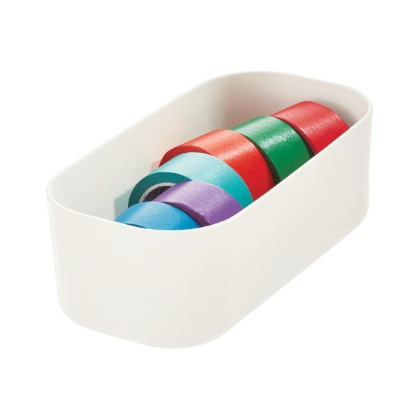 Bijela kutija za pohranu iDesign Eco, 9 x 18,3 cm-image-1