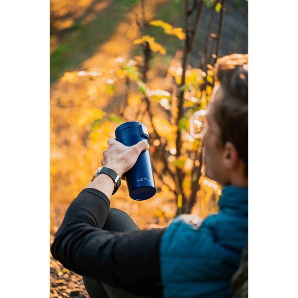 Dark Blue Travel Termohrle Vialli dizajn fuori, 400 ml-image-2