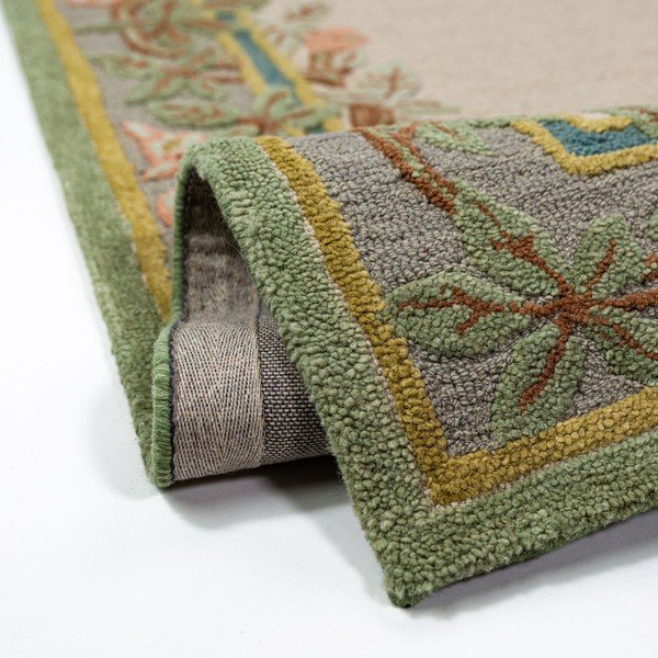 Ručno rađena vunena staza 80x300 cm Verona Floral  – Flair Rugs-image-2