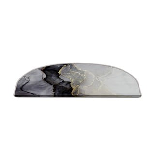 Crno-bijeli set tepiha za stepenice 16 kom 20x65 cm Golden Marble – Vitaus