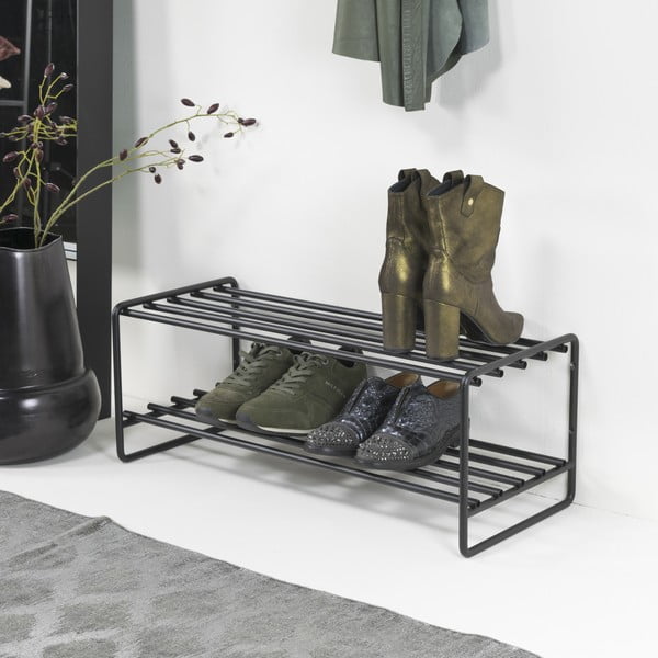 Crni metalni ormarić za cipele Clint – Spinder Design-image-3