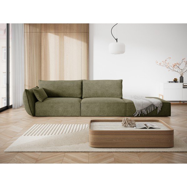 Zelena ležaljka (s lijevim kutom) Vanda – Mazzini Sofas-image-1