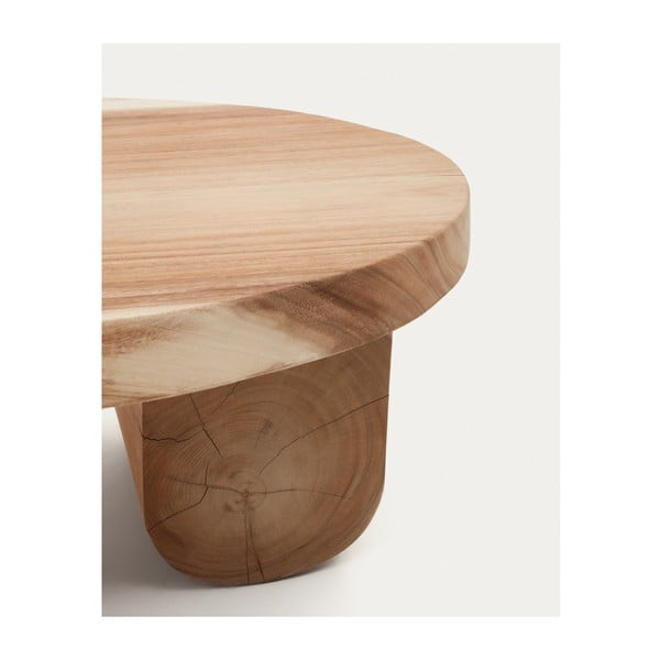 Stolić za kavu od masivnog drva munggura u prirodnoj boji 60x90 cm Mosi – Kave Home-image-3