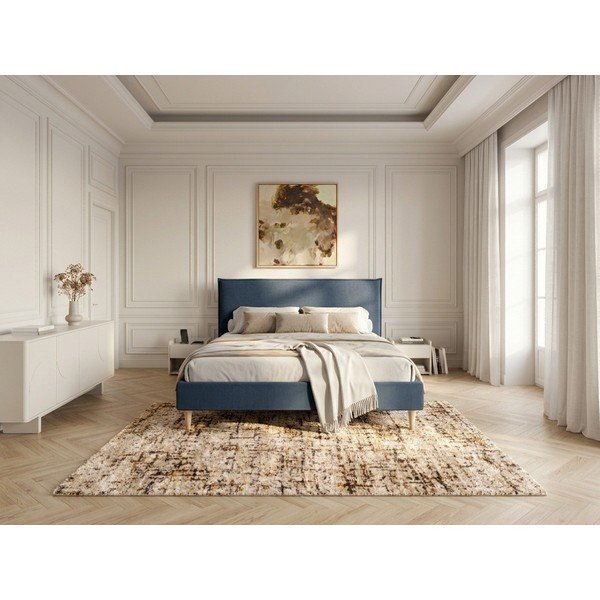 Plavi bračni krevet Bobochic Paris Sary Light, 160 x 200 cm-image-1