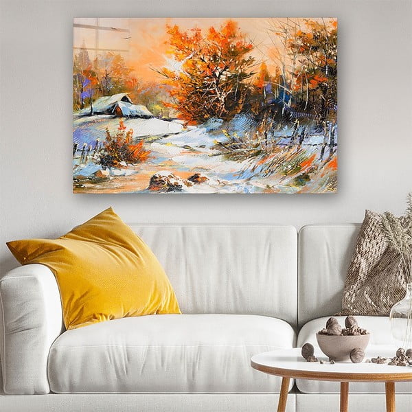 Staklena slika 70x50 cm Winter - Wallity-image-1