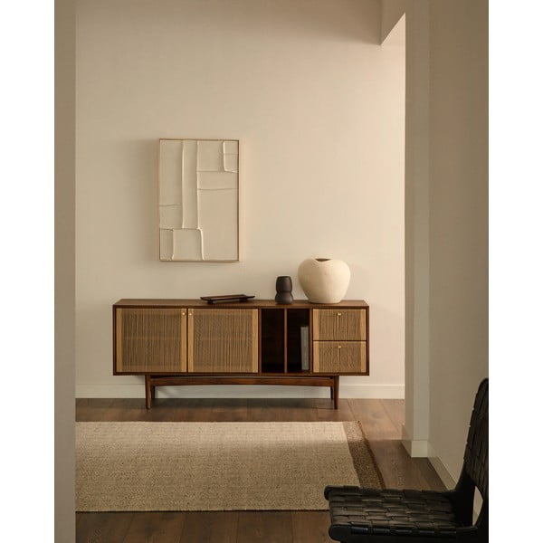 Bež obostrani/ručno rađen vunen tepih 160x230 cm Nifelia – Kave Home-image-1