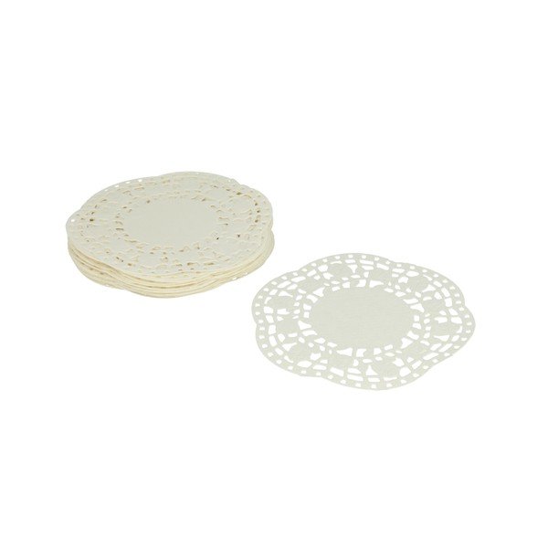 Set od 40 bijelih od papirnatih podmetača za torte Metaltex, ø 11 cm-image-1